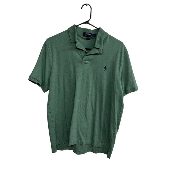 Quiet Luxury Polo Shirt Ralph Lauren Green Classic Fit Men’s Medium - Picture 1 of 6